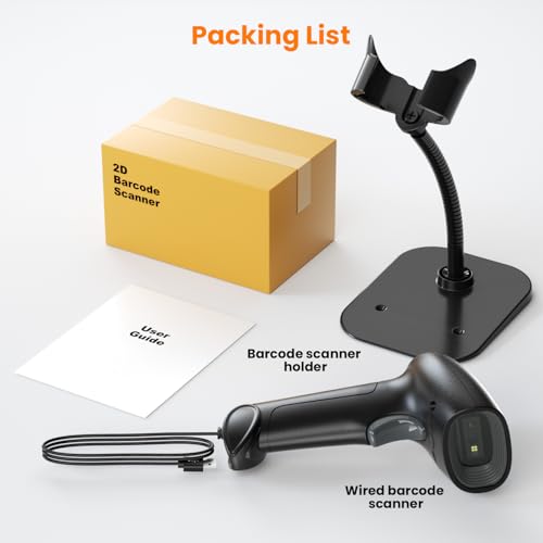 HIROBOT Wired 2D/1D Barcode Scanner