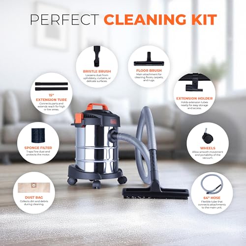 BLACK+DECKER BDWDS12-IN Corded WET &