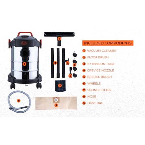 BLACK+DECKER BDWDS12-IN Corded WET &