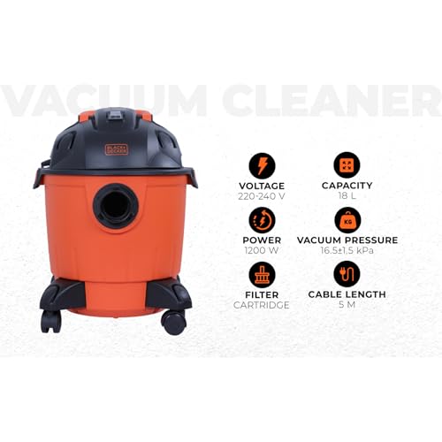 BLACK+DECKER BDWD18-IN Corded Wet &