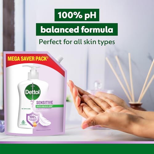 Dettol Liquid Hand wash, Sensitive, 1350ml - Image 3