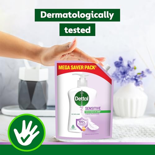 Dettol Liquid Hand wash, Sensitive, 1350ml - Image 5