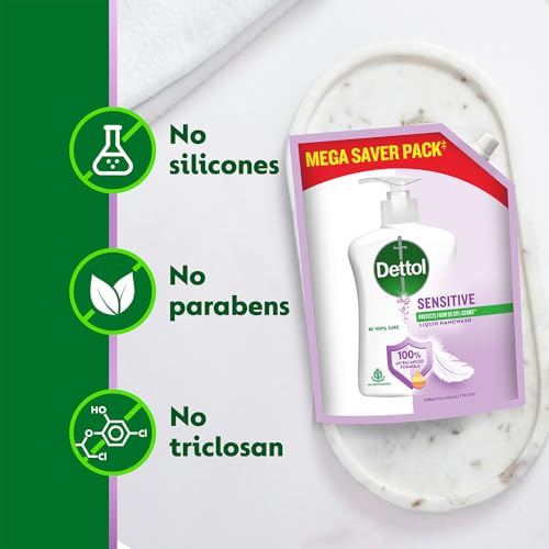 Dettol Liquid Hand wash, Sensitive, 1350ml - Image 6