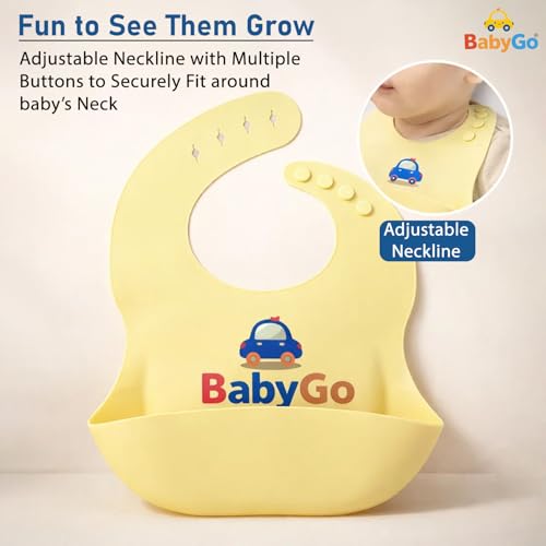 BabyGo Silicone Bib for Feeding