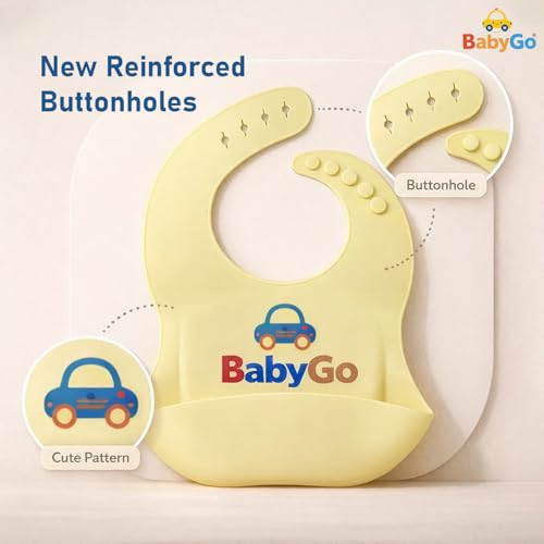 BabyGo Silicone Bib for Feeding