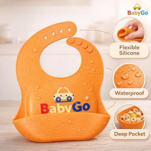 BabyGo Silicone Baby Bibs