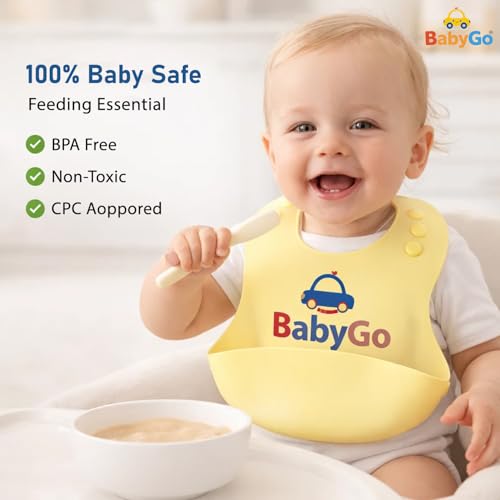BabyGo Silicone Baby Bibs