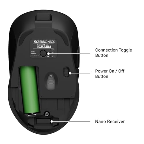 ZEBRONICS Charm Rechargeable Wireless Mouse