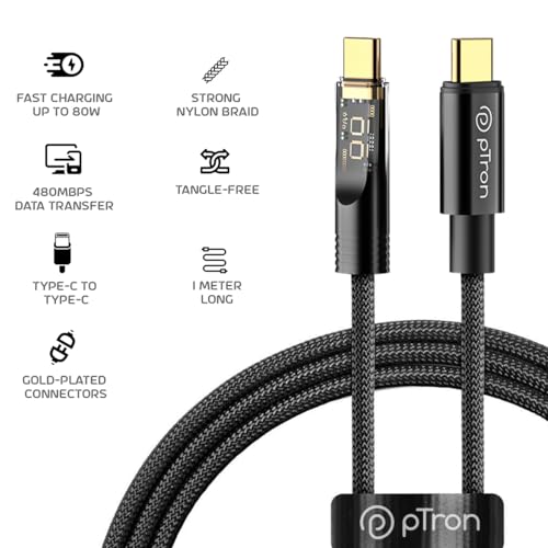 pTron Solero 80W Type-C Fast