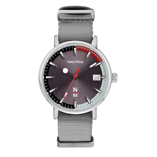 Nautica Round 42mm Gray Dial Analog Men Watch - NAPMYF302