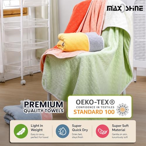 MAXOSHINE Microfiber Towels for Bath