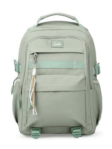 Genie Berry Laptop Backpack for Girls (27L) | Modern Office, College & Travel Laptop Backpack | Multi-Compartment, Padded Laptop Sleeve | Green