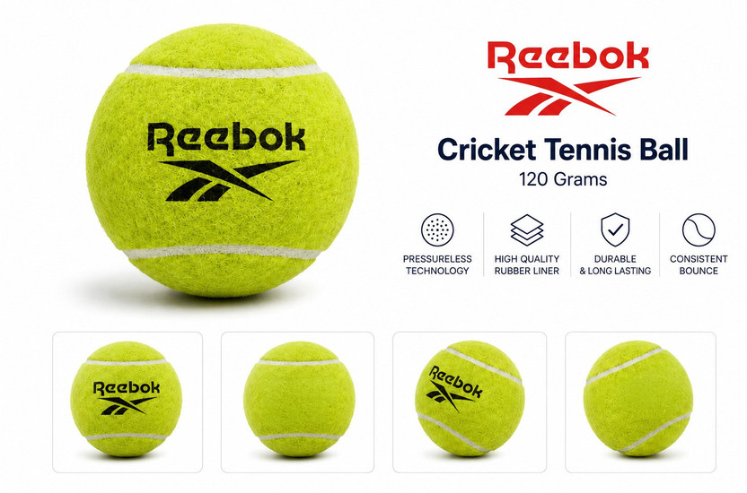 REEBOK ACBT006 Cricket Tennis Ball (Standard, Pack of 12, Orange) - Image 7