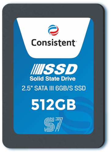 Consistent SSD 512GB 2.5 Inch