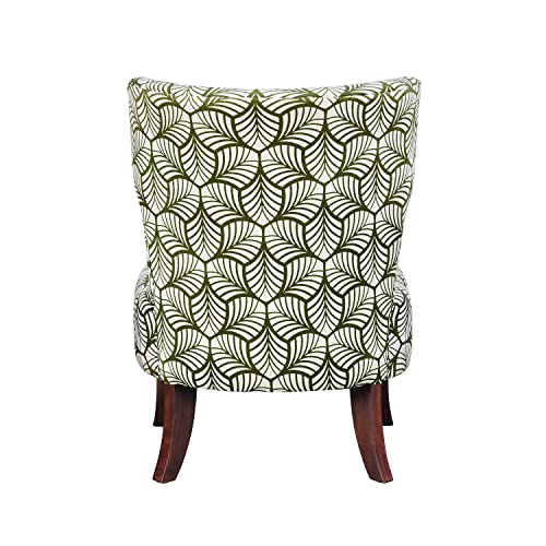 Nilkamal Leafy Fabric Lounge Chair (Green & White) - Image 5