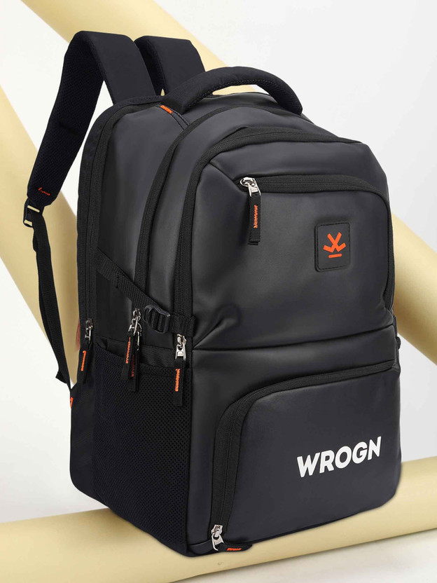 WROGN Large 40 L Laptop Backpack with Port and Rain Cover (Blue) - Image 8