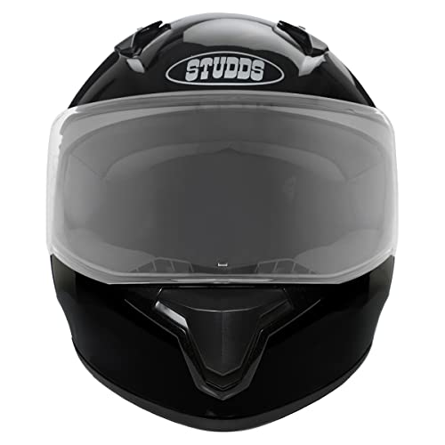 Studds Thunder Full Face Helmet with Clear Visor (Black L) - Image 2