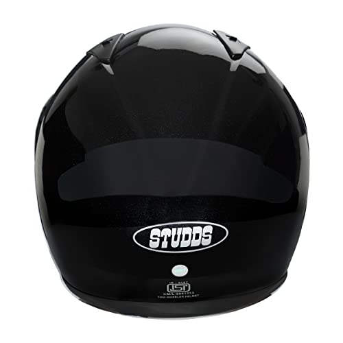 Studds Thunder Full Face Helmet with Clear Visor (Black L) - Image 4