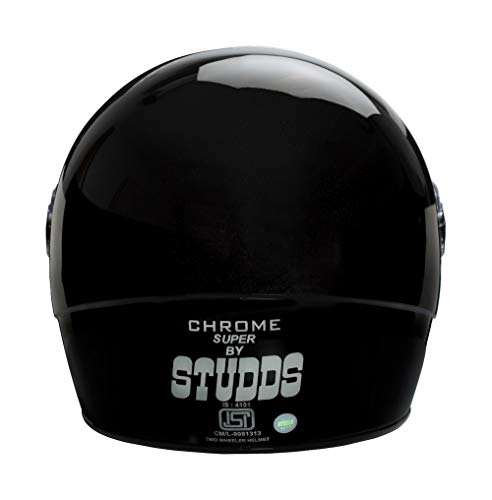 Studds Chrome SUPER Full Face Helmet (Black, L) - Image 5