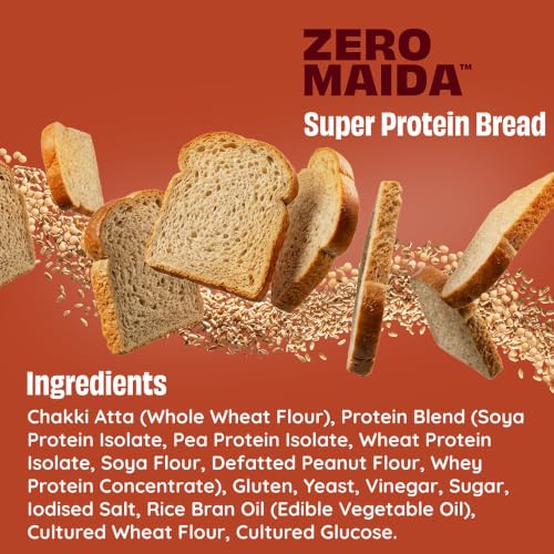 The Health Factory Zero Maida Super Protein Bread,250gm - Image 4