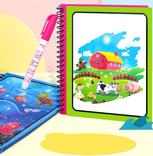 GLUN Water Magic Coloring Book