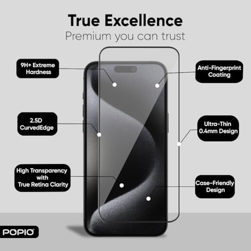 POPIO Military-Grade Gorilla Tempered Glass