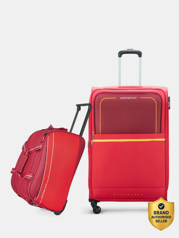 ARISTOCRAT Soft Body Set of 2 Luggage 4 Wheels - Evolve Large Tro...more