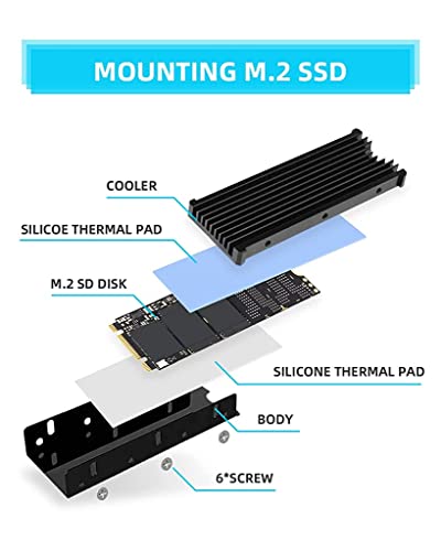 ZORBES Heatsink M.2 2280 Aluminum