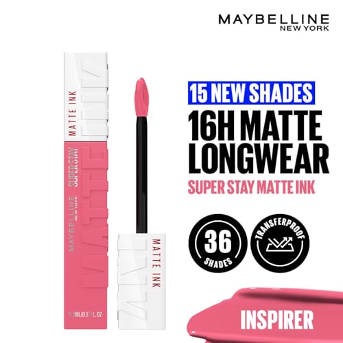 Maybelline New York Super Stay Matte Ink Liquid Lipstick, 125 Inspirer - Image 3