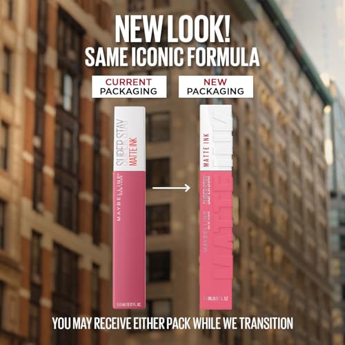 Maybelline New York Super Stay Matte Ink Liquid Lipstick, 125 Inspirer - Image 4
