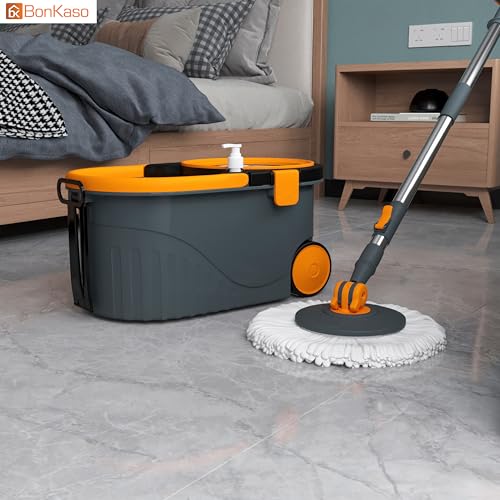 Bonkaso Spin Mop with Stainless