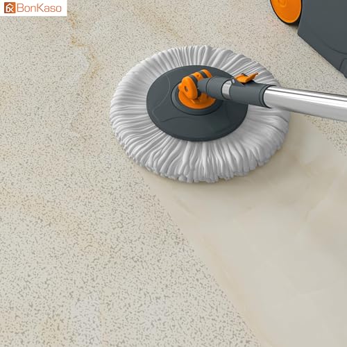 Bonkaso Spin Mop with Stainless