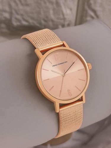 French Connection Stainless Steel Analog