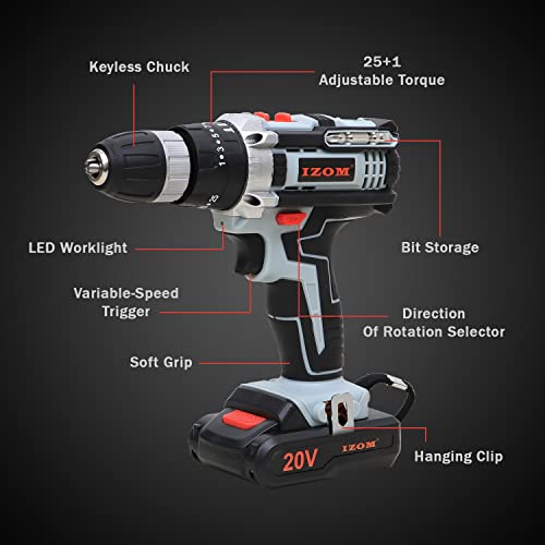 IZOM IZ-CDK-20V Cordless Drill Machine