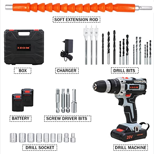 IZOM IZ-CDK-20V Cordless Drill Machine