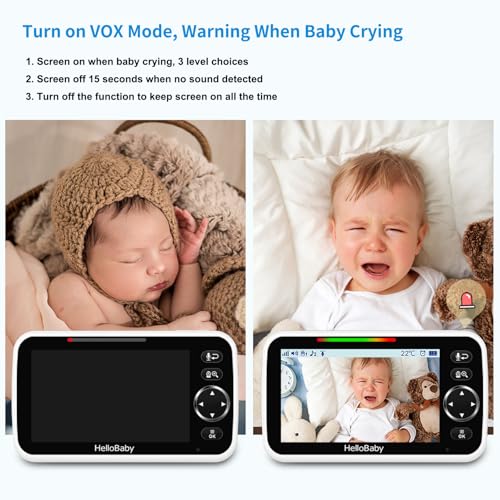HelloBaby Upgrade Monitor, 5''Sreen