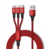 SOOPII 3 in 1 Multi USB Charging Data Cable for Car