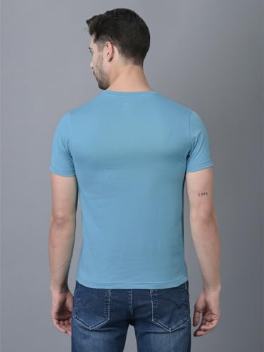 Dollar Super Combed Cotton Mens Assorted Pack of 2 Solid T-Shirt - Image 2