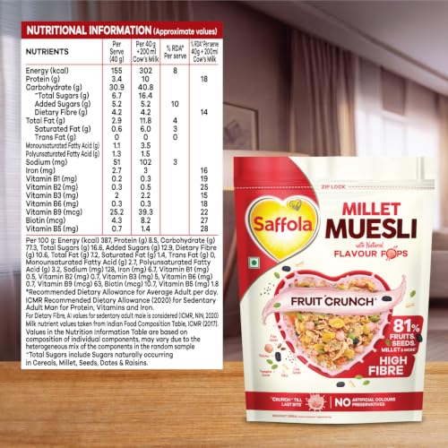 Saffola Millet Muesli with Crunchy