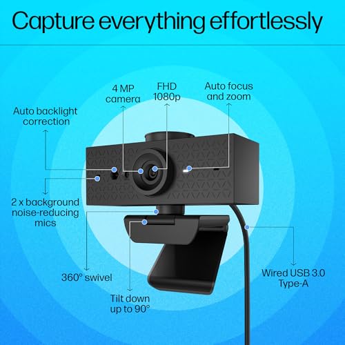 HP 620 FHD Webcam, Wired