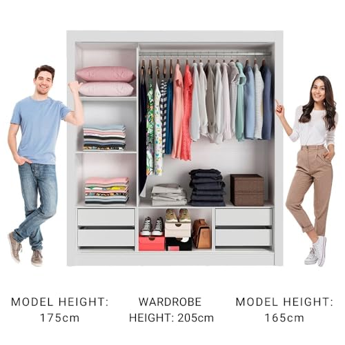 Madesa 3 Sliding Doors Wardrobe