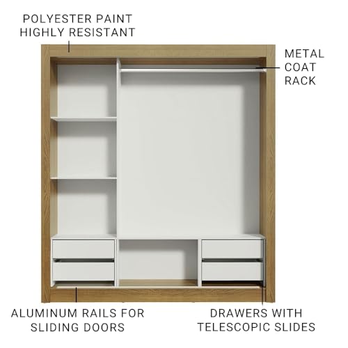 Madesa 3 Sliding Doors Wardrobe