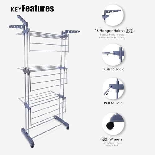 LiMETRO STEEL Clothes Drying Stand