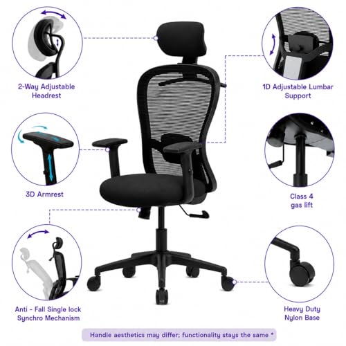 Wakefit Safari Ergonomic Office Chair