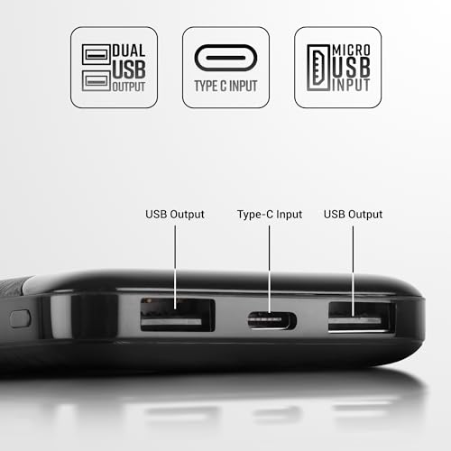ZEBRONICS MB10000S4 Power Bank, 10000