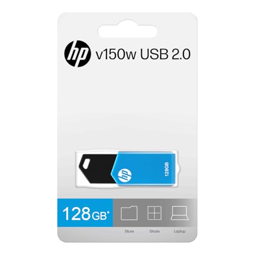 HP USB 2.0 Flash Drive 128GB v150w-Blue - Image 7