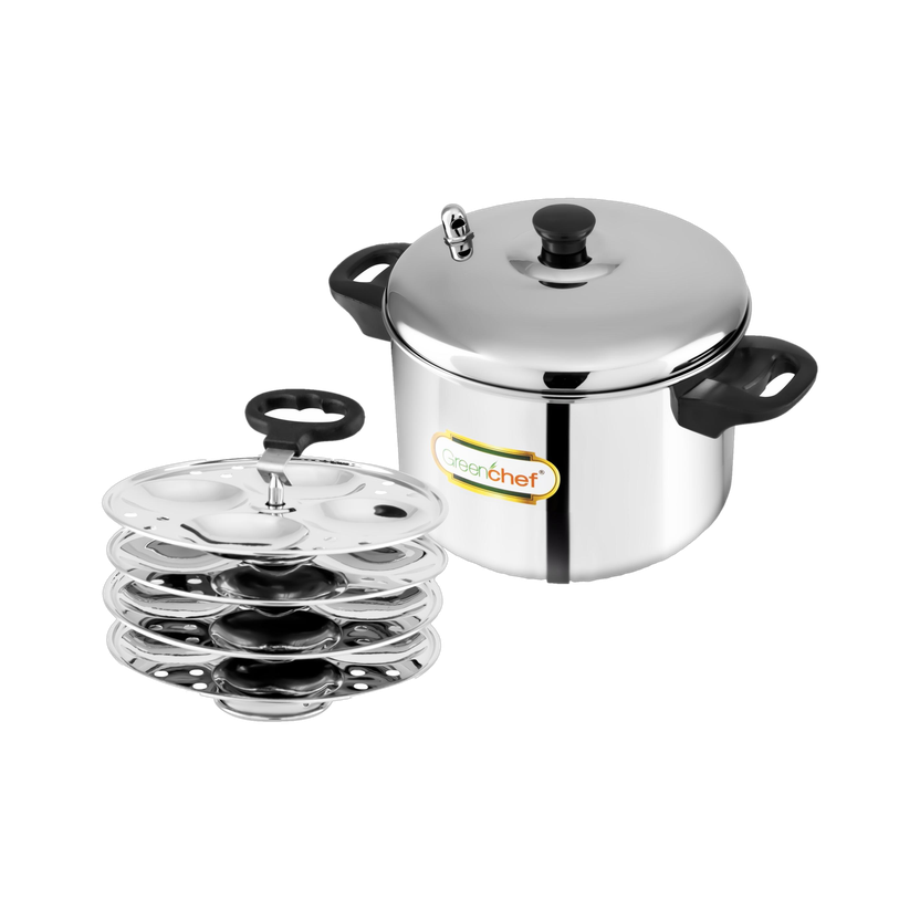 Greenchef Vesta Induction Idli Maker (4 Plates , 16 Idlis )