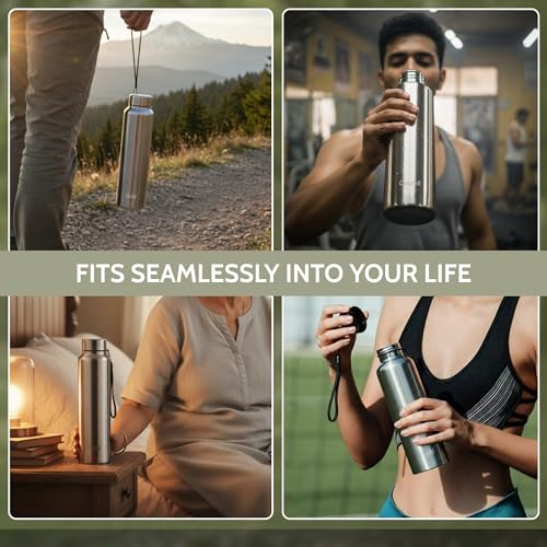 Clazkit Water Bottle Stainless Steel