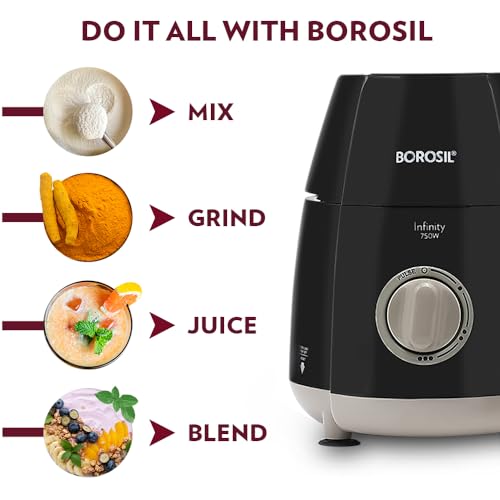 Borosil 750W Infinity Mixer Grinder