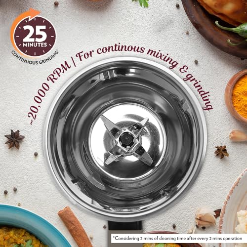 Borosil 750W Infinity Mixer Grinder